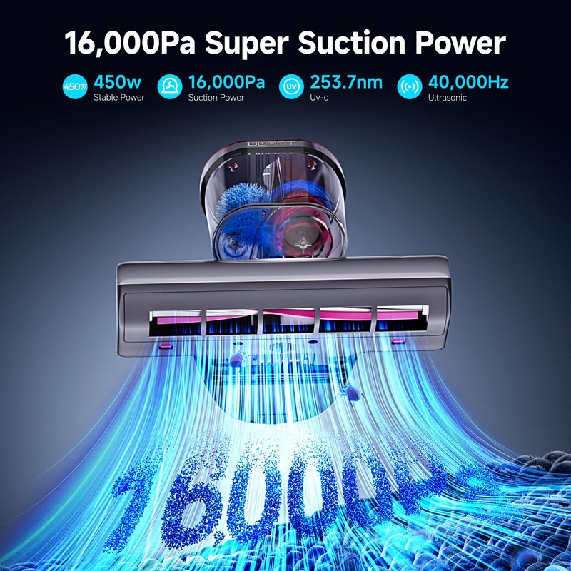 16Kpa Mattress Vacuum Cleaner 450W Powerful Bed Vacuum Set of