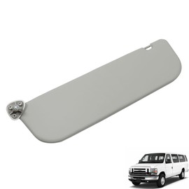 Thomletha Sun Visor Left Driver Side Gray Replacement for 2009 2010 2011 2012 2013 2014 E150 E250 E350 Van 9C2Z-1504105-FA