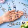 Craftdady 14pcs Dream Catcher keychain Tibetan Antique Silver Wing Key