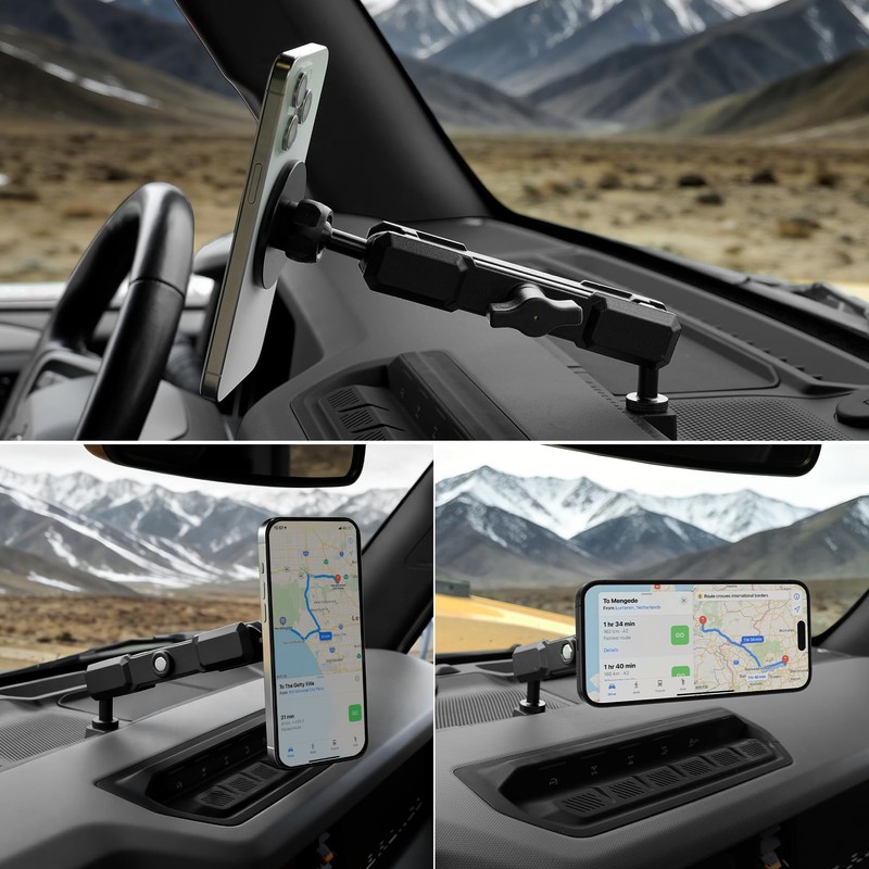 Mabett Aluminum Phone Mount Holder for 2021-2026 Ford Bronco Accessories