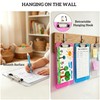 Clear Pink Plastic Clipboard,Clip Boards 8.5 x 11 with Ruler,Letter