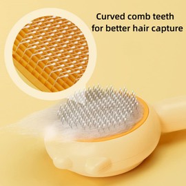 Awishday Cat Brush - Pet Hair Cleaner Brush For Cats, Dolaxe Pet Brush, Awishday Pet Hair Cleaner Brush (Purple)