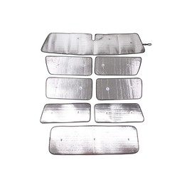 PIUGILH Car Windshield Sunshade UV Ray Reflector Fit for Hummer H2 2003-2009 Front Window Sun Shade Shield Cover Foldable Reflective Sun Visor, 8Pcs