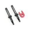Fouriers Tubeless Presta Valve Extension with Central Nut (Pack of