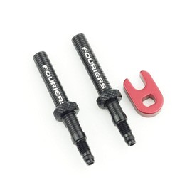 Fouriers Tubeless Presta Valve Extension with Central Nut (Pack of 2) 60mm