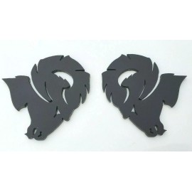 FMSgear New Custom Emblem for Dodge Ram 1500 2500 3500 Fender badge Hellcat Style Head