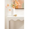 Kate and Laurel Maida Modern Rectangle Wooden Wavy Console Table,