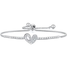 DMNQ Tennis Bracelet, Tennis Bracelet, Valentine's Day, Bracelet Girls, Bracelet Women, Jewellery Gifts for Mothers, Friends and Girls, Birthday Gifts for Women