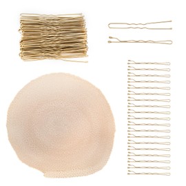 Hair Sponge for Updo, 4.92ft Long Hair Padding Updos Hairs Filler Bun Maker Bumps Volume Insert Styling Tool for Women Men Instant Buns & Voluminous Updos (Gold)