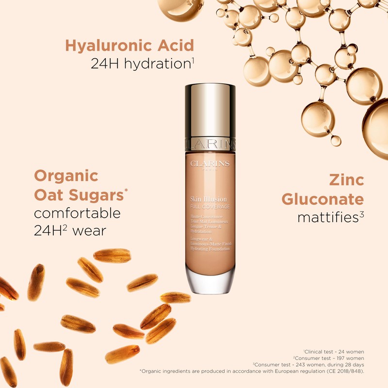 Clarins Skin Illusion Full Coverage 101W 30ml