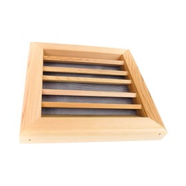 Miller Shingle Square Clear Cedar Vent, Flush Mount - 12 inch x 12 inch