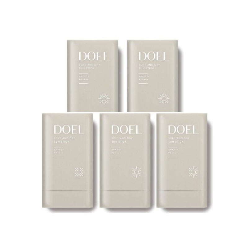도엘 100% 무기자차 뽀송뽀송 썬스틱 5개세트 Doel 100% Mineral Sunscreen