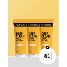 (Advanced Tube Clip) Neutrogena Deep Clean Facial Cleanser 100gx3 / (증튜브클립)뉴트로지나 딥클린 훼이셜 클렌저 100gx3