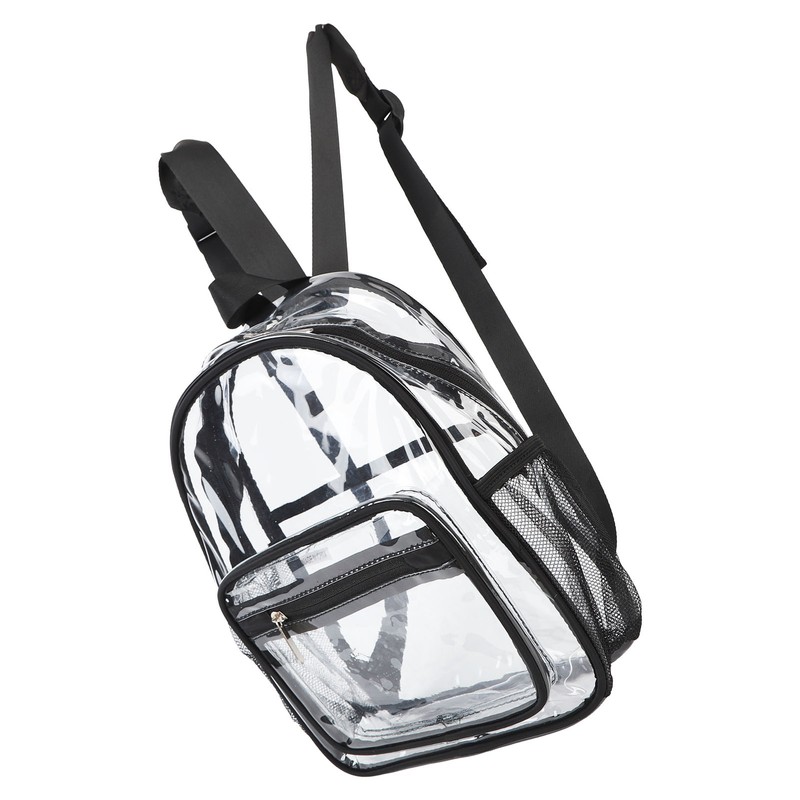 Clear Backpack Waterproof Heavy Duty Fashionable Eco Friendly PVC Transparent