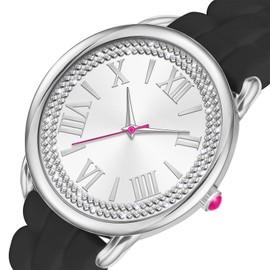 Bisley Women Watch Rainbow Analog Watches White Genuine Leather Strap Watch