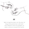 KARMA AND LUCK Red String Bracelet for Women, Adjustable Drawstring