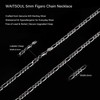 925 Sterling Silver Figaro Chain Necklace 5mm – Sterling Silver