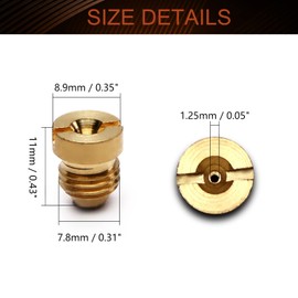 MroMax 1Pcs 1.25mm Foam Orifice Nozzle Tip, Brass Universal Thread Tips for Snow Foam Lance