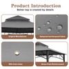 SCOCANOPY Replacement roof for Target Madaga Gazebo Model L-GZ136PST,Grey