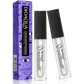 2 Piezas Suero para el crecimiento de cejas y pestañas, cepillo suave para alargar la barba Srum aplicador Aceite Recino Crecimiento Pesañas