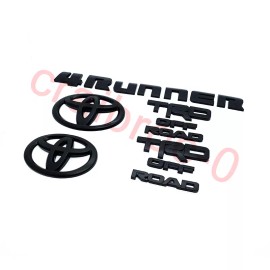 Toyota Overlay ! New 2014-2024 Toyota 4Runner Trd Off Road Matte Black Out Emblem Kit