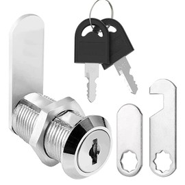 Litensh 40 mm Security Mailbox Lock, Mailbox Lock, Cupboard Drawer Cam Lock, Tool Box Door Cabinet Locks with Key Equal (1.40 mm)