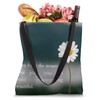 Motivational Flower Design with Inspirational Quote Tote Bag