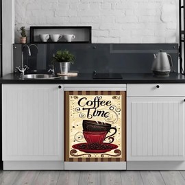 Generic Retro/Vintage Kitchen Appliance Magnet, 23Wx26H, Brown, Vinyl, 1 Count