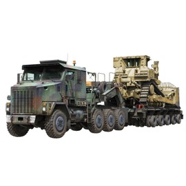 TAKOM TAK5002 1:72 M1070 Tank Transporter w/D9R Bulldozer, Multicoloured