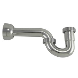 P Trap 1 1/4 OD PVC, Chrome Plated
