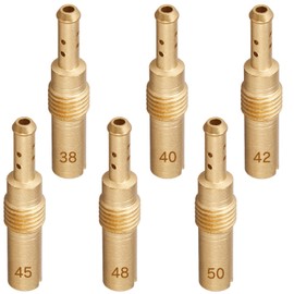 Pilot Jetsetmoto PWK28 / PE24 Keihin #38#40#42#45#48#50 (28mm x 5 mm) Pilot Jet Set for PE22/24/PWK28/CR Mini 22 Carburetor VFR400/RVF400/CBR250RR and More with Storage Case