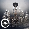 INCREWAY 1Pack Split Lighting PU Ceiling Black 3D Modeling Ceiling