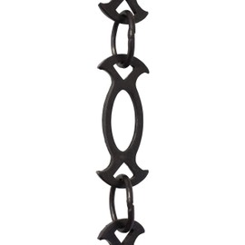 RCH Hardware CH-47-OBB Brass Chandelier Chain, Oil Bronzed Black (1 Foot)