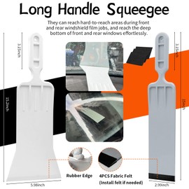 Arayker Car Window Tint Tools Kit Vinyl Wrap Tool Car Windshield Back Window Tinting Tools Car Tint Squeegee Kit Automotive Window Film Tinting Kit for Car Wrapping, Vinyl Film Installation