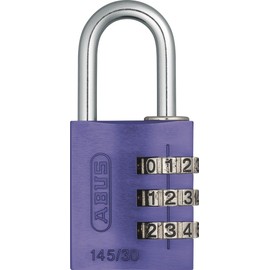 ABUS - 145/30 30mm Violet kombination aus Aluminium Vorhängeschloss 46582 - A...