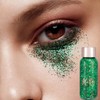 Face & Body Glitter Gel, Sequins Chunky Glitter Liquid Gel,
