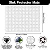 2 Pack Sink Protector Mats for Ceramic Sinks/Stainless Steel Sinks,