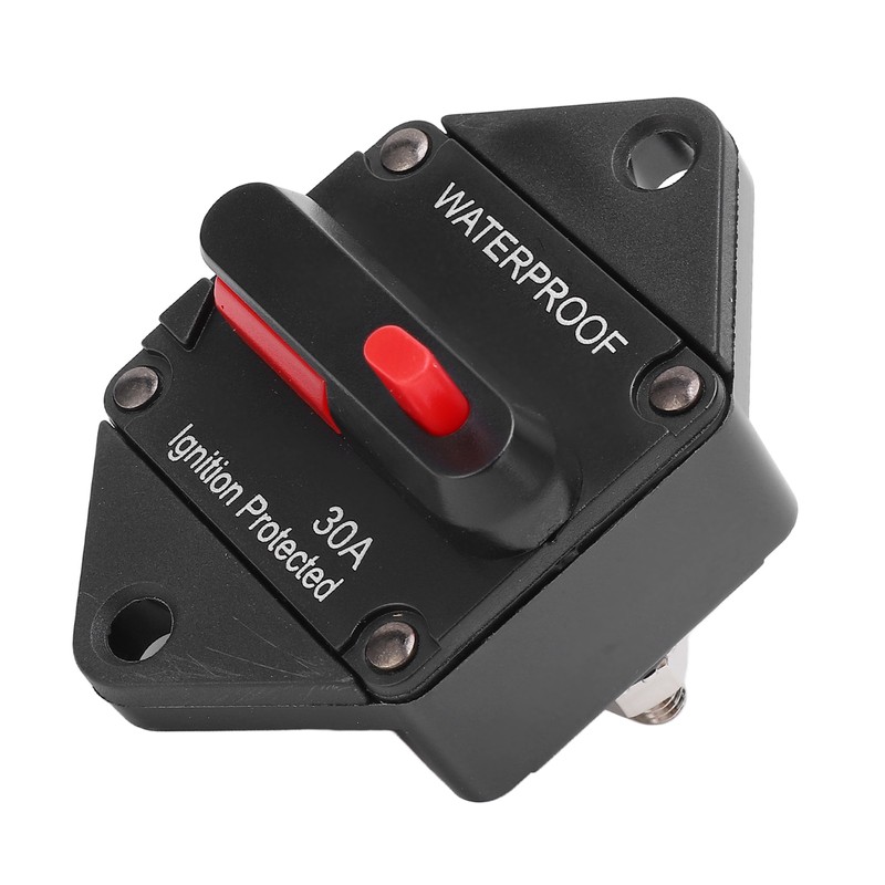 DC 32V Circuit Breaker with Switch Manual Reset Waterproof for