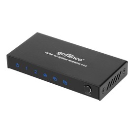 gofanco 8K 60Hz 1x2 HDMI Splitter – 8K @60Hz 444, 4K @144Hz/120Hz, 1080p @240Hz, VRR, ALLM, CEC, Auto Downscale, HDCP 2.3/2.2/1.4, EDID, HDR10/HDR10+, LPCM/DTS/DD/Atmos (HDsplit8K-2P)