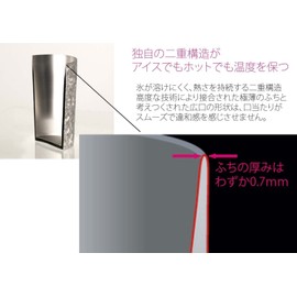 HORIE T15KM250-900 T15KM250-900 Titanium Double Walled Tumbler, Made in Tsubame Niigata Prefecture, 8.5 fl oz (250 cc)