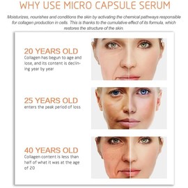 360 Micro Capsule Serum, Capsules Essence Anti-Ageing Facial Serum For Moisturizes The Skin Deep, Fades Fine Lines And Firms The Skin (2 Pcs)