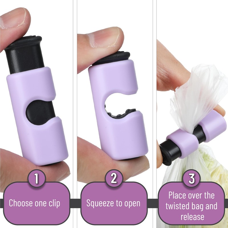 Mr. Pen- Squeeze and Lock Bread Bag Clips, 8 Pack,