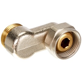 Oventrop S-Connection Fitting 3/4 Inch x 3/4 Inch Nickel-Plated Brass 1019204