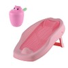 Relaxdays Baby Bathing Aid Set, with Rinse Cup, Tear-Free, Pink