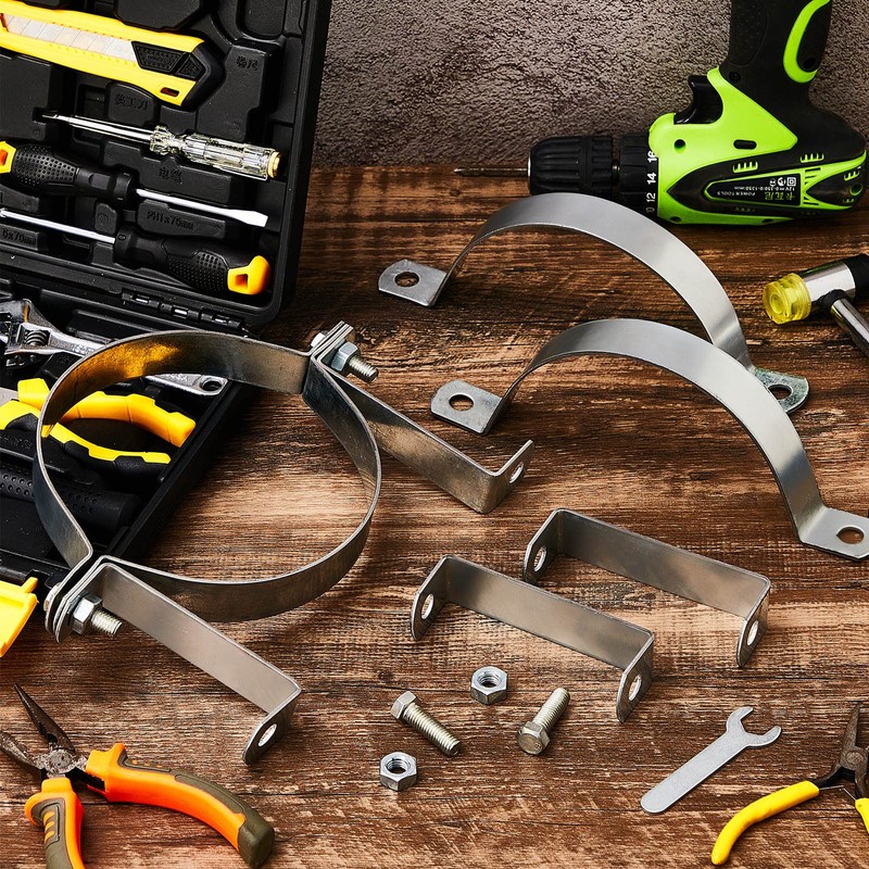 4 Pcs 6 Inch B Vent Wall Strap Round Gas