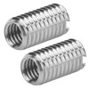 10Pcs Inner M6*1.0, Outer M8*1.25, Length 15mm, Sloted Thread Inserts,