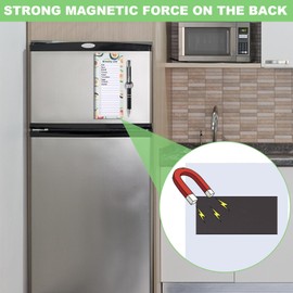 Zuimei 3 Pack Magnetic Shopping List Pad&1 Magnetic Pen Clip 150 Tear Off Sheets Magnetic Grocery List Magnetic Notepad Magnetic Pen Holder for Fridge