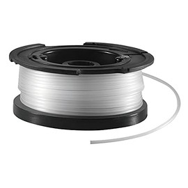 BLACK+DECKER Spool and Line 10 m for Reflex Strimmer Nylon Wire 1.6 mm Diameter Transparent and Resistant A6481-XJ