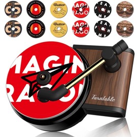 Car Air Fresheners Set, 12PCS Car Air Fresheners Vent Clips Record Player Car Fresheners Album Cover Air Freshener Car Decoration Accessories for Women Music Fans Gift