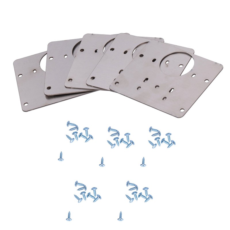 5Pcs Hinge Repair Plate Stainless Steel Firm Durable More Space